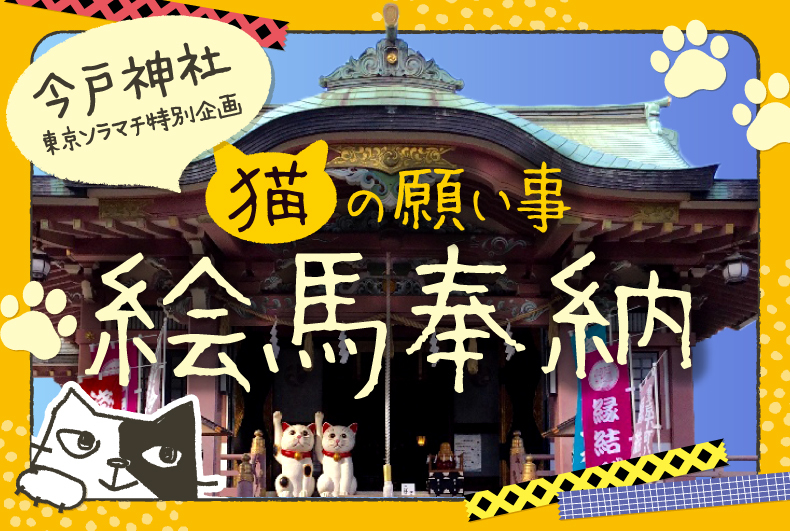 今戸神社・東京ソラマチ特別企画 猫の願い事絵馬奉納