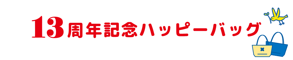 13周年記念ハッピーバッグ