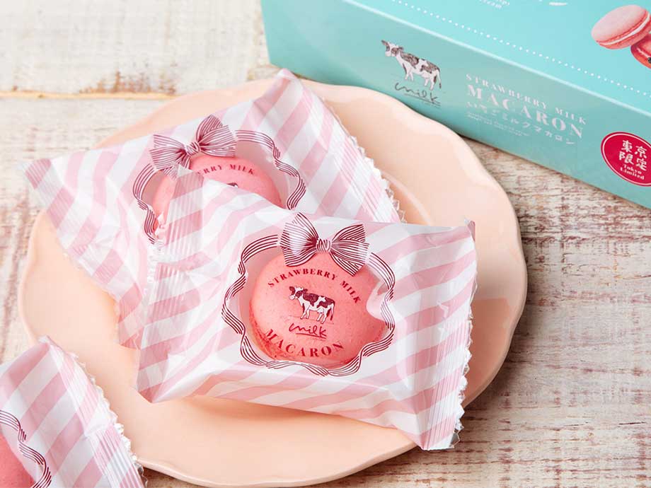 いちごミルクマカロン