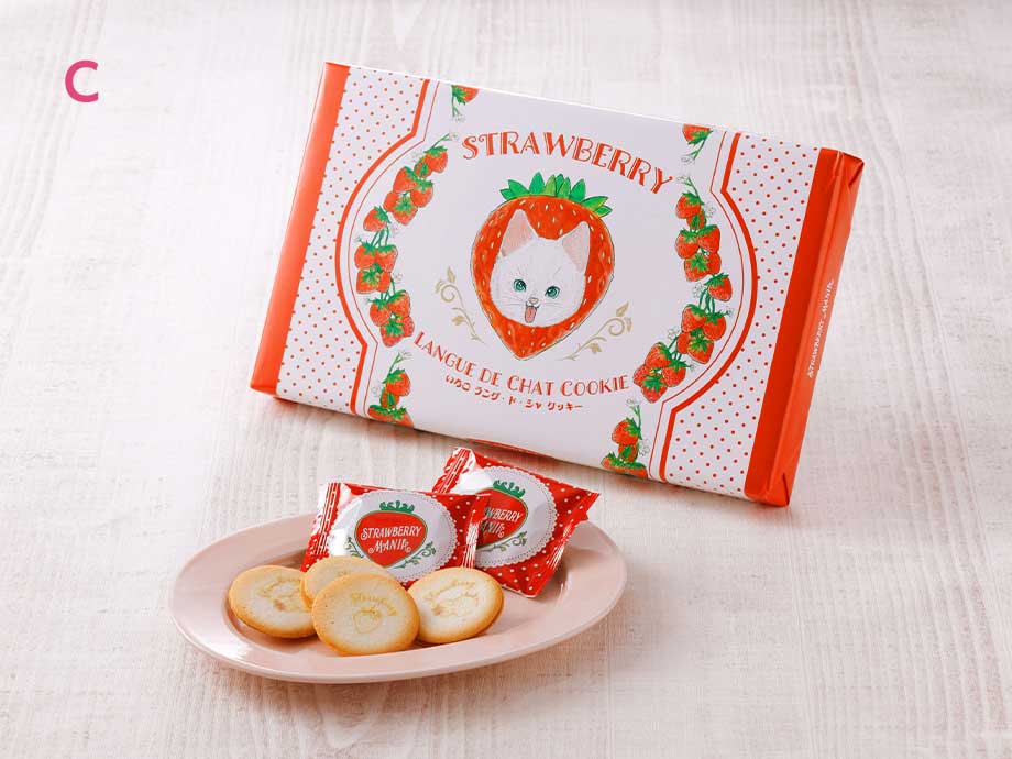 c.いちごラング・ド・シャ クッキー