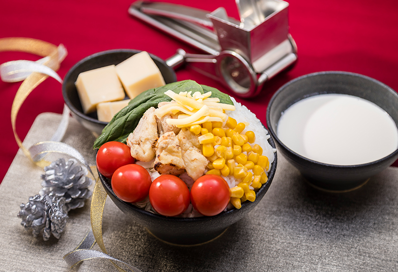 クリスマスチキンリゾット